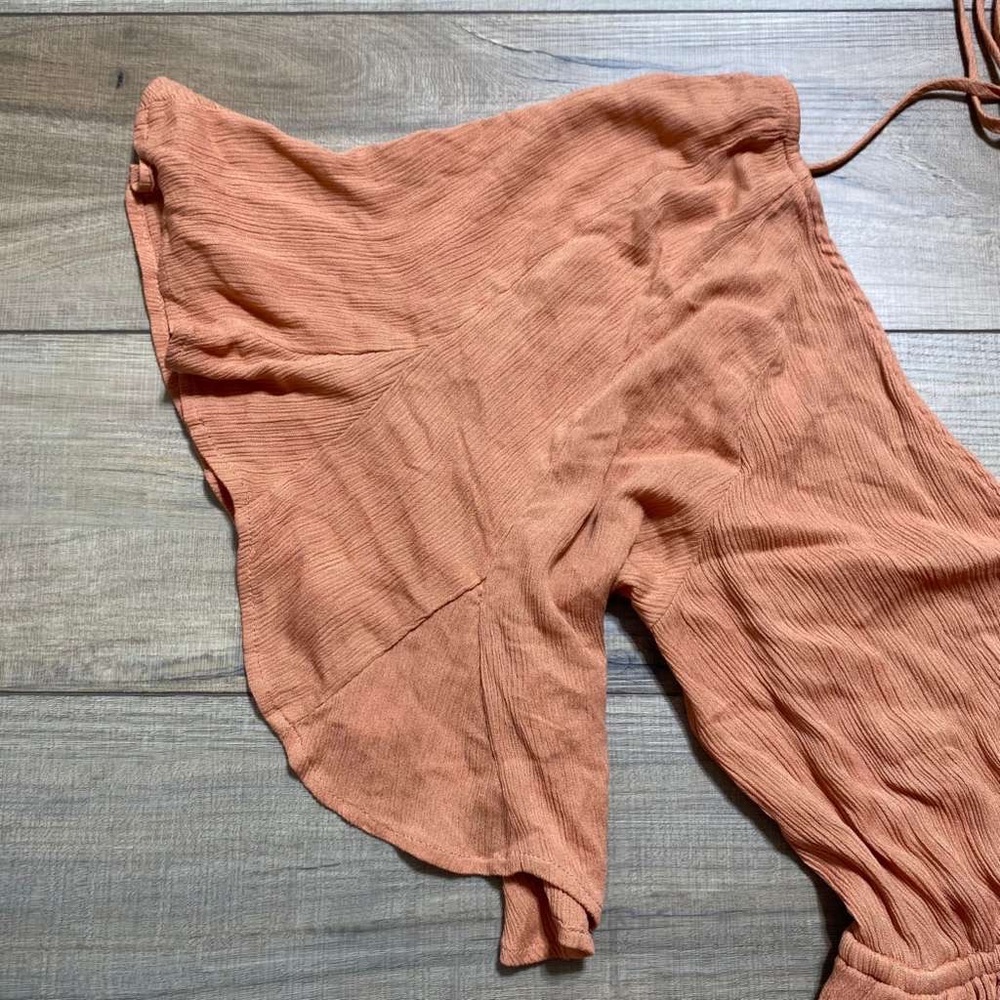 Free People Womens Nerea Open Back 100% Viscose Romper‎ Size Small Bronze - Picture 6 of 16